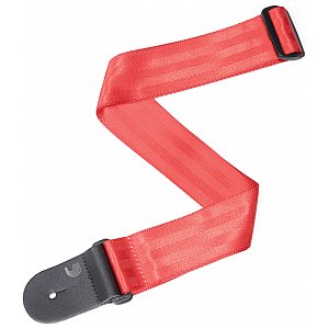 D'Addario Seat Belt Pasek gitarowy, Red 50mm 1/3