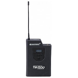 Omnitronic TM-1500 Nadajnik bezprzewodowy UHF do mikrofonu, bodypack 1/3
