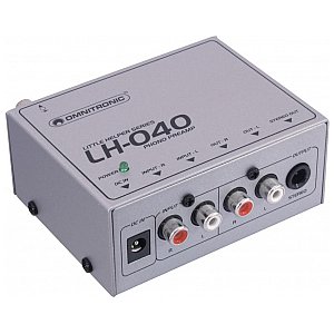 Omnitronic LH-040 Phono preamplifier PRZEDWZMACNIACZ GRAMOFONOWY 1/3
