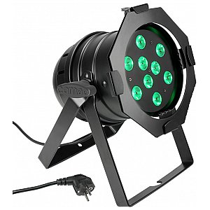 Cameo Light PAR 56 CAN - 9 x 3 W TRI Colour LED PAR Can RGB in black housing, reflektor sceniczny LED 1/5