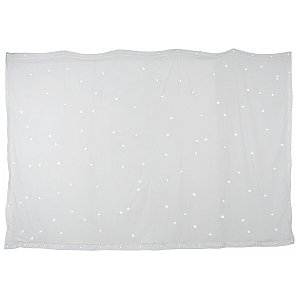 QTX 1 x 2m White Star Cloth with 36 White LEDs, kurtyna LED 1/3