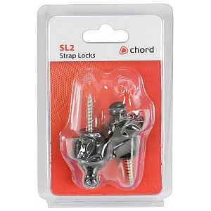 Zaczep paska gitarowego - chord SL2-B Set of 2 strap locks for guitar - black 1/2