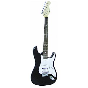 Dimavery ST-312 E-Guitar, czarna, gitara elektryczna 1/2