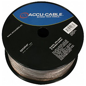 Accu Cable AC-SC2-2,5 / 100R-T Kabel głośnikowy 2x2,5mm szpula, krążek 100m 1/1