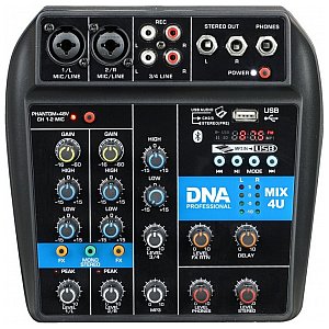 DNA MIX 4U mikser audio USB MP3 Bluetooth 4 kanały 1/3