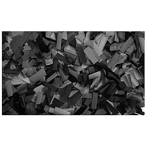 Showgear Opakowanie konfetti prostokąty 55 x 17 mm, Czarne, 1 kg, Ognioodporne 1/1