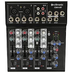 Citronic CM4-BT mikser audio Compact Mixer with Bluetooth 1/5