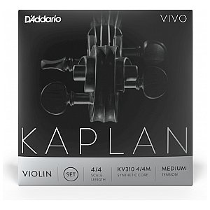 D'Addario Kaplan Vivo Violin Zestaw strun do skrzypiec 4/4 Medium Tension 1/3