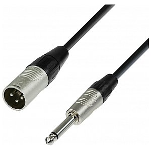 Adam Hall Cables 4 Star Series - Microphone Cable REAN XLR męski / 6.3 mm Jack mono 9.0 m przewód mikrofonowy 1/2