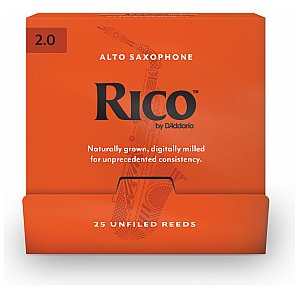 Rico by D'Addario Stroiki do saksofonu altowego #2.0 Pakowane pojedynczo, 25 szt. 1/1