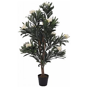Drzewo biały oleander 120cm, sztuczna roślina EUROPALMS 1/2
