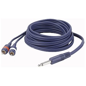 DAP FL33 - Kabel mono Jack > 2 RCA Male L/R 1,5 m 1/1