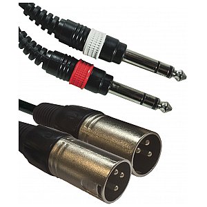 Accu Cable AC-2J6S-2XM / 3 2x jack Stereo 6,3 / 2x XLR 1/2