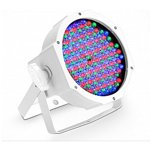 Cameo Light FLAT PAR CAN RGB 10 - 144 x 10 mm FLAT LED RGB PAR Spot light in white housing with IR, reflektor sceniczny LED 1/5