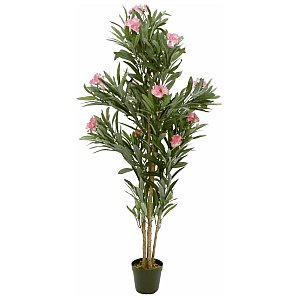 EUROPALMS Drzewo oleander, sztuczna roślina, różowe kwiaty, 150 cm 1/2