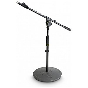 Gravity MS 2212 B - statyw mikrofonowy, Short Microphone Stand With Round Base And 1-Point Adjustment Telescoping Boom 1/6