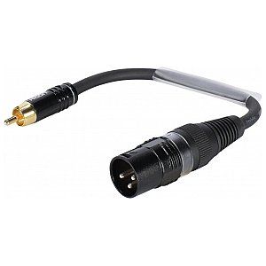 SOMMER CABLE Adapter na kablu XLR(M)/RCA(M) 0.15m bk 1/1