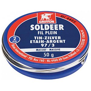 GRIFFON - TIN/SILVER SOLDERING WIRE - 50 g - 2 mm 1/1