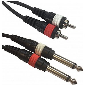 Accu Cable AC-2R-2J6M / 3 2x RCA m do 2x 6,3 jack mon 1/2