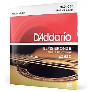 D'Addario EZ930 85/15 Bronze Struny do gitary akustycznej, Medium, 13-56 1/4