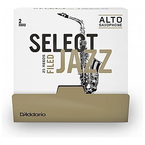 D'Addario Select Jazz Filed Stroiki do Saksofonu Altowego, Strength 2 Hard, 25 szt. 1/1