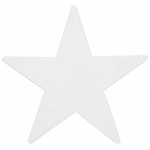 EUROPALMS Dekoracja: Sylwetka gwiazdy, white, 58cm 1/1