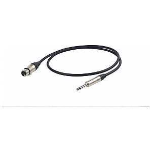 PROEL STAGE ESO250LU3 Kabel mikrofonowy Neutrik Jack mono 6,3mm - XLR 3pin żeński, 0,9m 1/1
