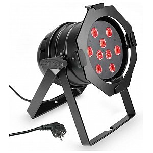 Cameo Light PAR 56 CAN - 9 x 8W QUAD Colour LED PAR light RGBW in black housing, reflektor sceniczny LED 1/4