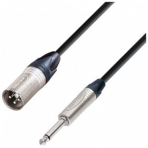 Adam Hall Cables 5 Star Series -  Microphone Cable Neutrik XLR męski  / 6.3 mm Jack mono 10 m przewód mikrofonowy 1/2