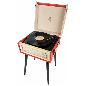 GPO Bermuda Turntable Red/Cream, gramofon 1/3
