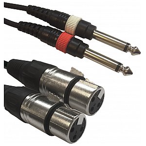 Accu Cable AC-2XF-2J6M / 3 2xXLR żeński / 2xJack męski 3m 1/2
