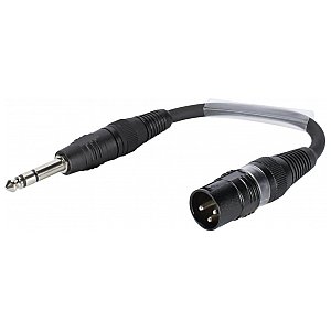 SOMMER CABLE Adapter na kablu XLR(M)/Jack stereo 0.15m bk 1/1