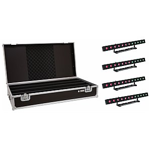 EUROLITE Set 4x LED PIX-12 HCL Bar + Case Zestaw oświetlenia sceni 1/1