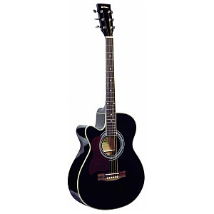 Dimavery JK-303L cutaway-guitar,black, gitara akustyczna leworęczna 1/2