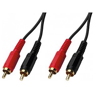 Monacor AC-050G, kabel RCA audio 2 x wtyk RCA, stereo 0,5m 1/1