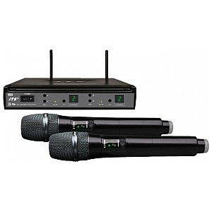 JTS E-7HHSETD/5 Podwójny wieloczęstotliwościowy zestaw mikrofonu bezprzewodowego UHF PLL 1/4