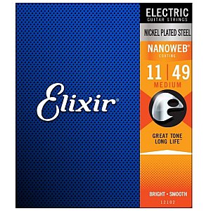 Elixir 12102 NanoWeb Medium 11-49 struny elektryczne 1/1