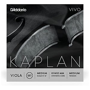 D'Addario Kaplan Vivo Viola Zestaw strun do altówki Medium Medium Tension 1/2