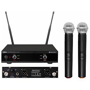 OMNITRONIC UHF-E2 Wireless Mic System 823.6/826.1MHz Bezprzewodowy zestaw mikrofonów 1/1