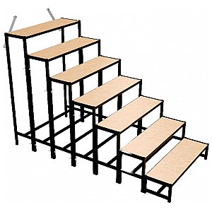 Bütec 500711003020 - Stair, Steel, 7-step, for platforms up to 160 cm, schody do podestu scenicznego 1/1