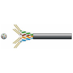 mercury Zewnętrzny kabel ethernet Economy, skrętka U/UTP Network Cable 305m Czarny 1/2