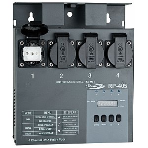 Showtec RP-405 MKII Relay Pack / Switch Pack 1/2
