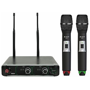 chord SU20-H-RG SU20 Zestaw mikrofonów ręcznych Dual UHF, czerwony + zielony 1/6
