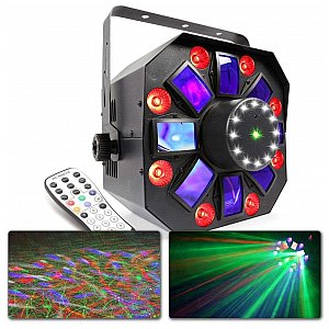 Efekt oświetleniowy LED z laserem i stroboskopem BeamZ MULTIACIS IV 1/7