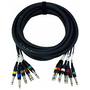 Omnitronic Snake-cable 8x Klinke/8x 6,3mm mono, 6m 1/4