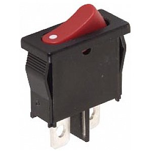 Włącznik tablicowy kołyskowy POWER ROCKER SWITCH 6A-250V SPST ON-OFF - RED CAP 1/3