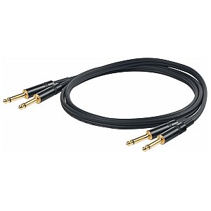 PROEL CHLP315LU15 kabel „STEREO” złącza YONGSHENG 2 x 6,3 mm Mono jack - 1,5m 1/1