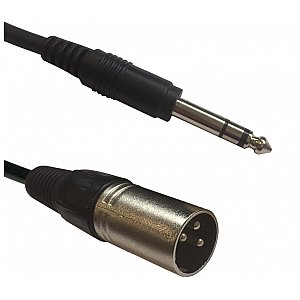Accu Cable AC-XM-J6S / 3m Kabel XLR męski na 6,3 Jack Stereo 1/2
