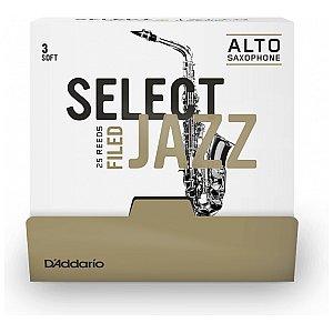 D'Addario Select Jazz Filed Stroiki do Saksofonu Altowego, Strength 3 Soft, 25 szt. 1/1