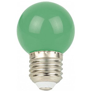 Showgear Żarówka LED G45 E27 1 W - Zielona - Bez Ściemniania 1/2